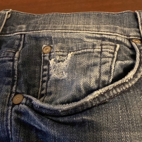 7 For All Mankind mens jeans. Waist 34. Length 32. Boot cut - Picture 4 of 7